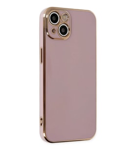 iPhone 14 Kılıf Volet Silikon - Mor