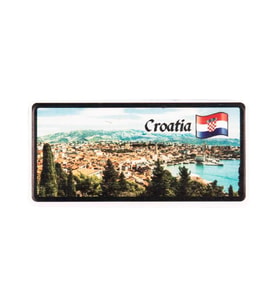 Hırvatistan Temalı Plaka Magnet (Karışık)