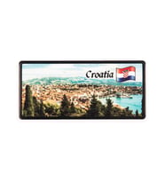 Hırvatistan Temalı Plaka Magnet (Karışık)