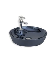 LENA TEZGAHÜSTÜ LAVABO E-4044L (Siyah)