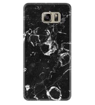Samsung S7 Edge S20 Fe Plus Ultra S21 S22 Kılıf Desenli Silikon Black Hole Marble 1387