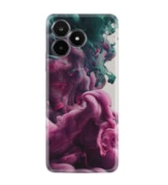 C53 Kılıf Resimli Desenli Baskılı Silikon Pink Green Cloud 1306