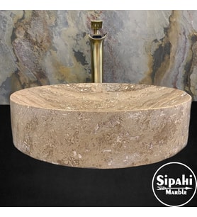 Noche Traverten Dizayn Modern Eğimli Lavabo