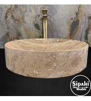 Noche Traverten Dizayn Modern Eğimli Lavabo