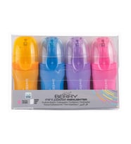 Serve Berry Mini Pastel Fosforlu Kalem 4lü