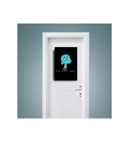 Gumball Kapı Süsü Uyarı Poster Konsept Dekor Tablo (19x28 cm)