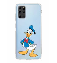 Samsung Galaxy S20 Plus  Kamera Korumalı Kapak Donald Duck Tasarımlı  Şeffaf  Kılıf