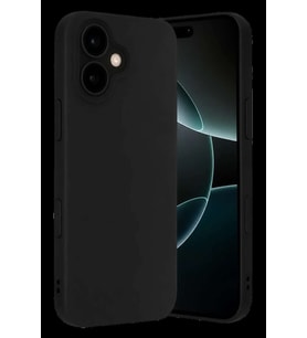 iPhone 17 Nano içi Kadife Silikon - Siyah