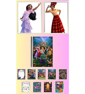 Encanto Poster A3 ,2 adet defter A4 1adet , fotokart 9 adet