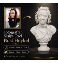 Fotoğraftan Kişiye Özel Büst Heykel-Her Detayıyla Size Özel.