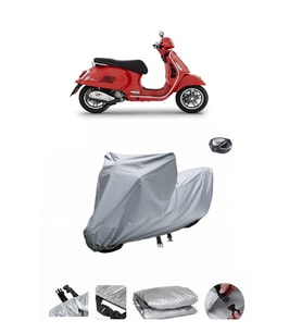 Vespa GTS 125 Supersport  Su Geçirmez Motosiklet Brandası ARKA ÇANTA UYUMLU