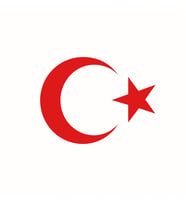 Türk Bayrağı Oto Sticker Kırmızı 23X17 Cm