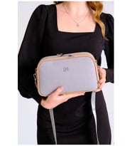 Kadın Gri Taba Ayarlanabilir Uzun Askılı Omuz Çantası MH402323 (STD)