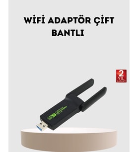 Ultratekno Dual Band Wifi Adaptör – 1200 Mbps, Usb 3.0, Çift Antenli, Geniş Kapsama Alanı Ve Yüksek Hız