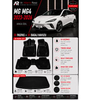 MG MG4 2023-2026 Araca Özel 3D Paspas + 3D Bagaj Havuzu