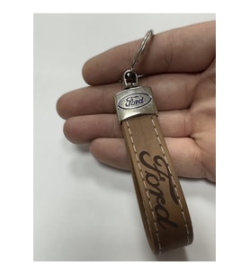 Ford ile uyumlu Kabartmalı ve Anahtarlık (KAHVERENGİ) BOY 8 CM ENİ 2 CM (Standart)
