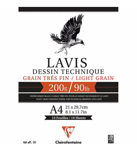 Clairefontaine Lavis Dessin Çizim Defteri 200g 20 Yaprak A4