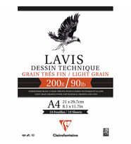 Clairefontaine Lavis Dessin Çizim Defteri 200g 20 Yaprak A4