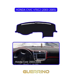 HONDA CIVIC VTEC2 2003-2005TORPİDO KORUMA HALISI MAVİ KENAR