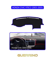 HONDA CIVIC VTEC2 2003-2005TORPİDO KORUMA HALISI MAVİ KENAR