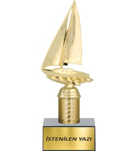 Yelken Figürlü Kişiselleştirilebilir Kupa (Siyah-Gold)