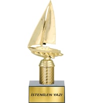 Yelken Figürlü Kişiselleştirilebilir Kupa (Siyah-Gold)