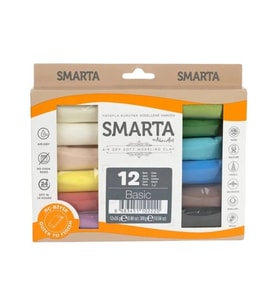 SMARTA HAVAYLA KURUYAN MODELLEME HAMURU BASIC SET 12x25g 12 RENK