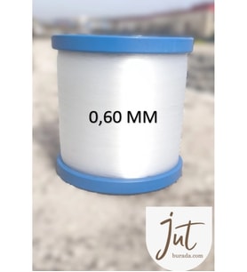 J JÜTBURADA CLASSIC 1 KG BEYAZ BOBİN MİSİNA 0,60 MM