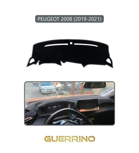 PEUGEOT 2008 (2019-2021)TORPİDO KORUMA HALISI GRİ KENAR