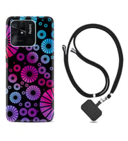 Xiaomi Redmi Note 7 8 9 Pro 10 2022 10 Pro 10S Kılıf Boyun Askılı Silikon Daireler 1751