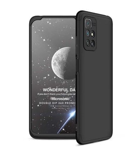 Microsonic Xiaomi Redmi 10 2022 Kılıf Double Dip 360 Protective Siyah