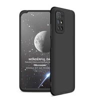 Microsonic Xiaomi Redmi 10 2022 Kılıf Double Dip 360 Protective Siyah
