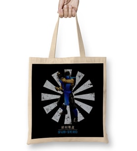 Sub Zero Retro Japanese Mortal Kombat Bez Çanta Uzun Saplı