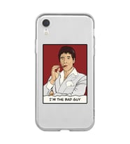 Iphone XR Uyumlu Scarface Tony Montana Tasarımlı Şeffaf Telefon Kılıfı
