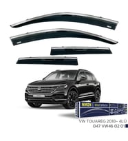 Vw Touareg Kromlu Cam Rüzgarlığı Niken 2018+ sonrası uyumlu (Siyah)