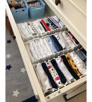 8 Bölmeli Dolap Ve Çekmece Içi Düzenleyici Akordiyon Organizer L-00517 (6 Adet)