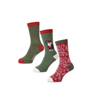 Noel Çok Renkli Unisex 3'lü Çorap