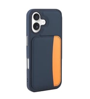 Apple iPhone 17 Uyumlu Kılıf Kartlıklı Zore X-Kart Silikon Kapak (Lacivert)