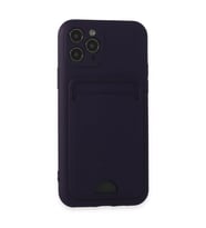 İphone 11 Kılıf Kelvin Kartvizitli - Derin Mor
