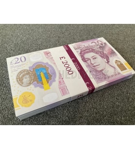 YENİ 100 ADET 20 STERLİN GEÇERSİZ EĞLENCE OYUN ŞAKA  DÜĞÜN PARASI POUND