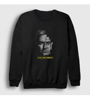 Presmono Unisex Siyah Silence Jose Mourinho Sweatshirt 339778tt