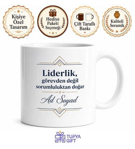 İsme Özel Müdür Yardımcısı Yazılı Kupa Bardak Hediye Özel Tasarım
