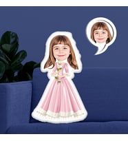 eJOYA Kişiye Özel Fotoğraflı Renkli Barbie Yastık 116135