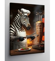 Kanvas Tablo Dönerci Zebra