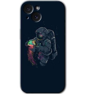 İphone 15 Kılıf HD Desen Baskılı Kılıf - Astronot Kıyafeti