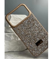 İphone 17 Pro İle Uyumlu İnce Parlak Taşlı Premium Sw Telefon Kılıfı
