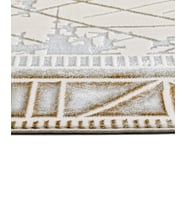 Makine Kaymaz Yıkanabilir Beyaz Eskitme Triko Salon Halısı Mutfak Halısı Koridor Halısı Yolluk 17306