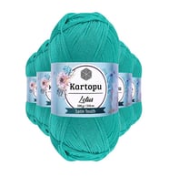 Northcity 5 Adet Lotus Bikini Büstiyer Bluz Örgü İpi K440 Yeşil