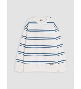 LCW Kids İndigo Bisiklet Yaka Erkek Çocuk Sweatshirt