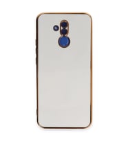 Huawei Mate 20 Lite Kılıf Volet Silikon - Beyaz